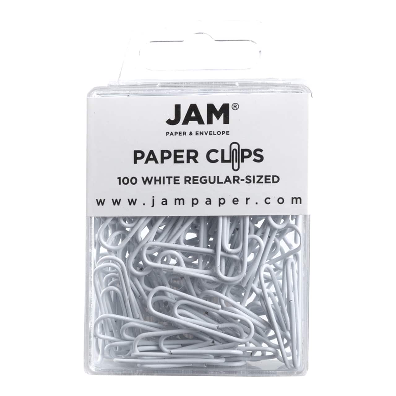 JAM Paper 1" Colorful Standard Paper Clips, 2 Packs of 100